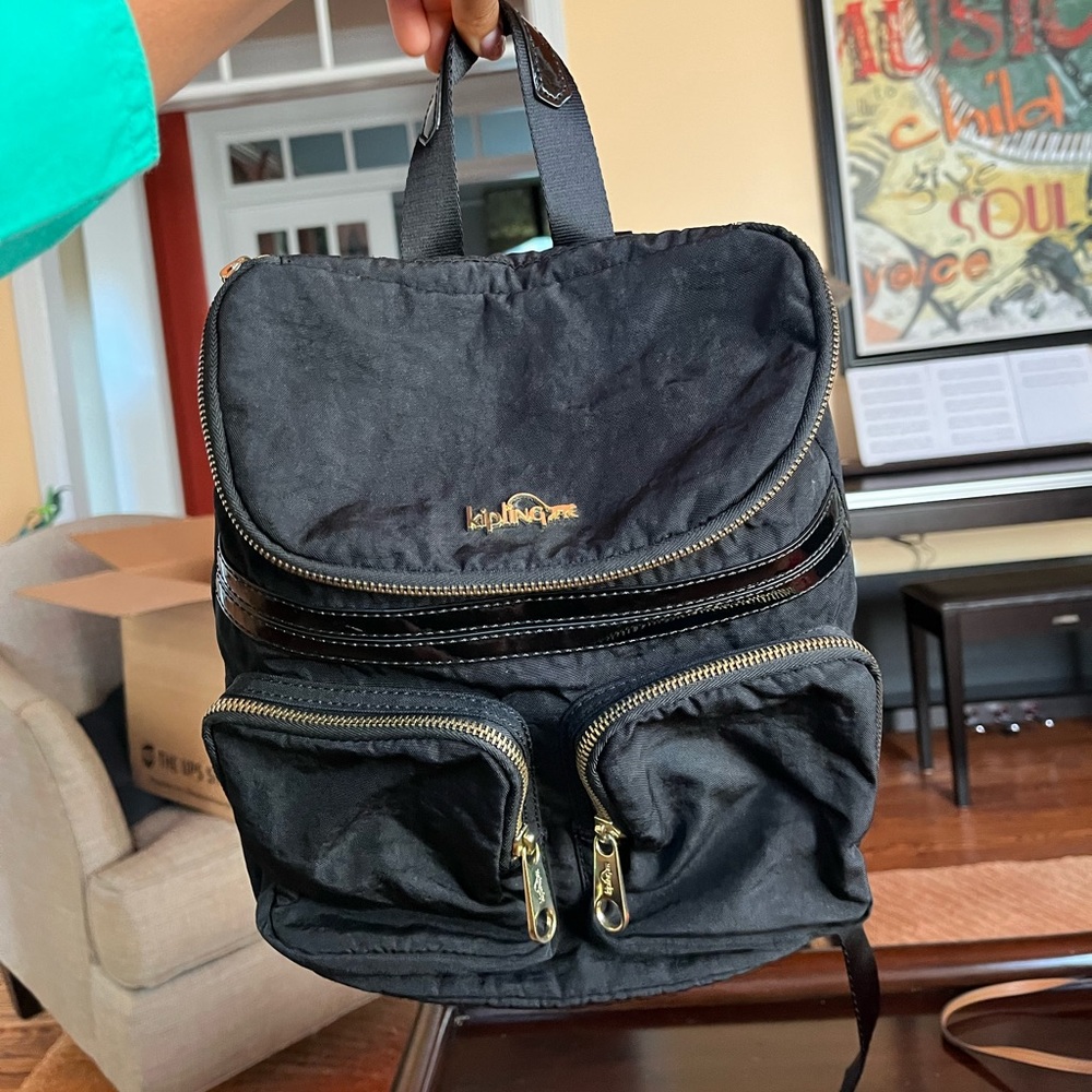Black Kipling Backpack